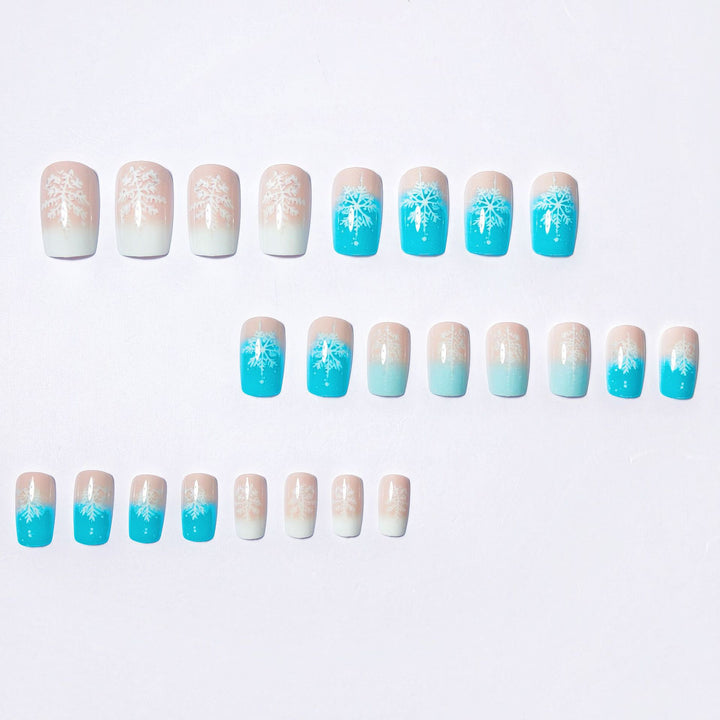 Artistic Winter Wonderland Nail Art Bowlift