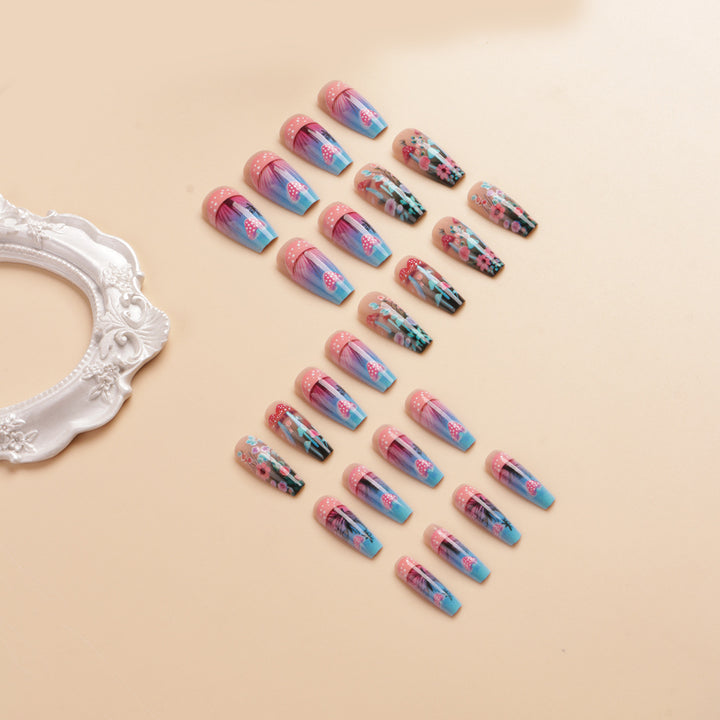 Artistic Floral Glow-in-the-Dark Nail Art Set Bowlift