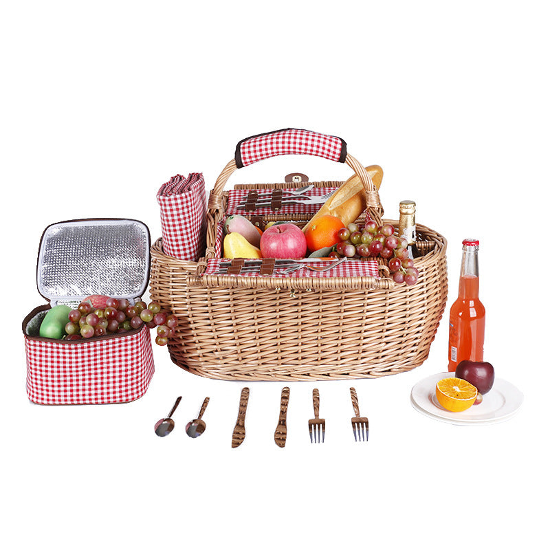 Women’s picnic basket with integrated dish set Bowlift