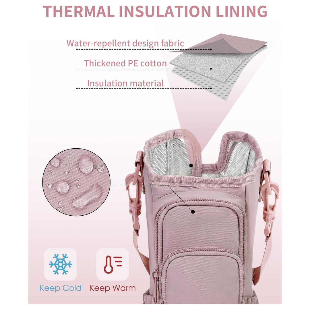 Practical crossbody bag with versatile compartments and a removable cup holder Bowlift