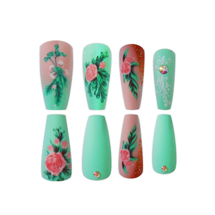 Artistic Floral Design Press-On Nails Bowlift 1788434359