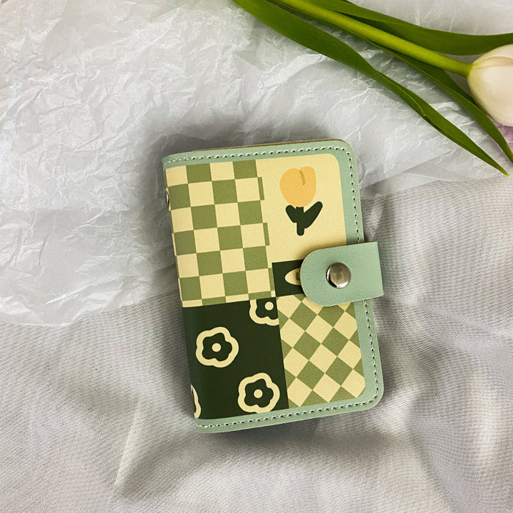 Floral Print Zippered Cardholder Bowlift