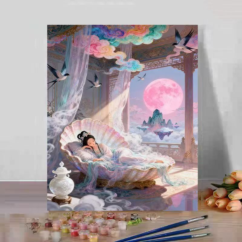 Fantasy Landscape Paint by Numbers Art Kit Bowlift