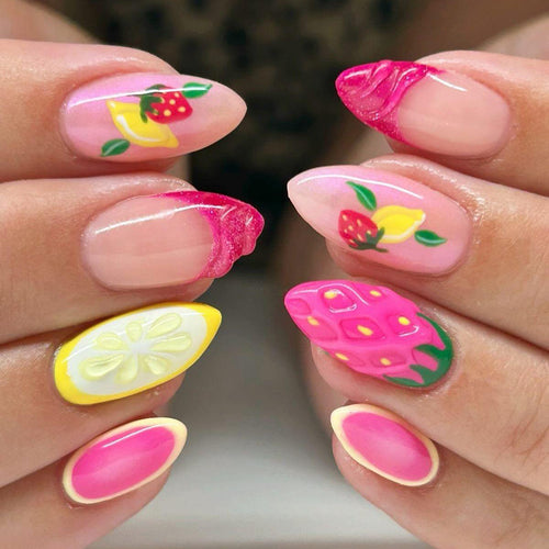 Creative Art Nails with Cheerful Fruit Design Bowlift