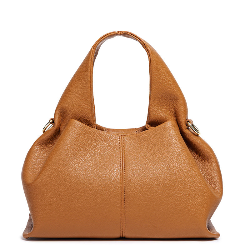Chic Structured Leather Handbag Bowlift