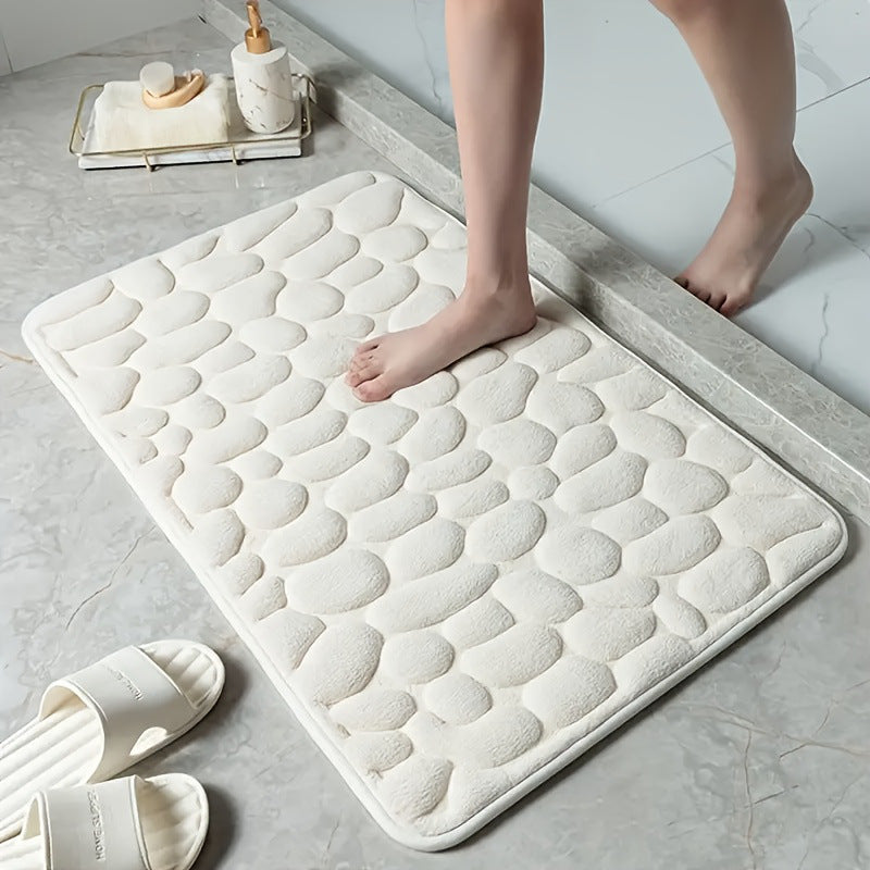 Plush Textured Bath Mat
