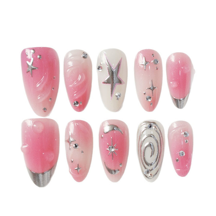 Artistic Starry Nail Art Extensions Bowlift