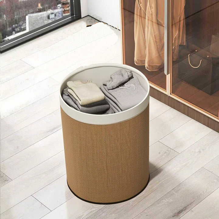 Elegant laundry container with removable lid and sturdy handles Bowlift
