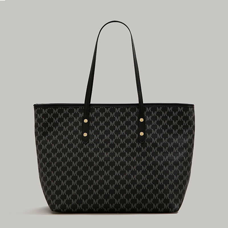 Elegant Symbol-Patterned Tote Bag Bowlift