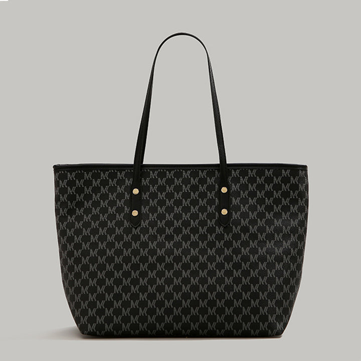 Elegant Symbol-Patterned Tote Bag Bowlift