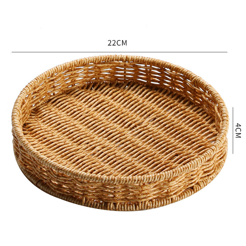 Handcrafted Wicker Storage Basket Bowlift