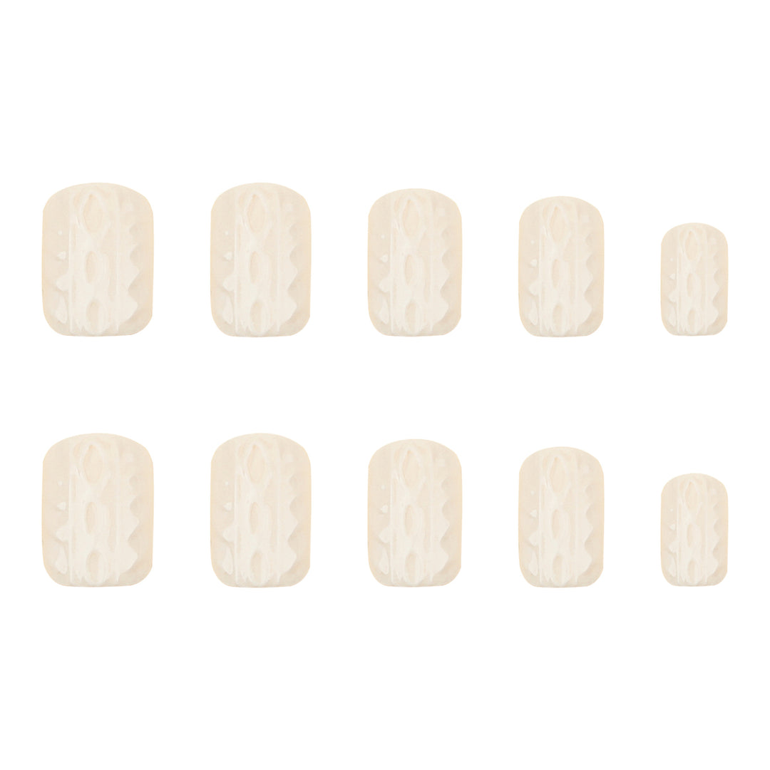 Artful Nail Art with Cable Pattern Bowlift