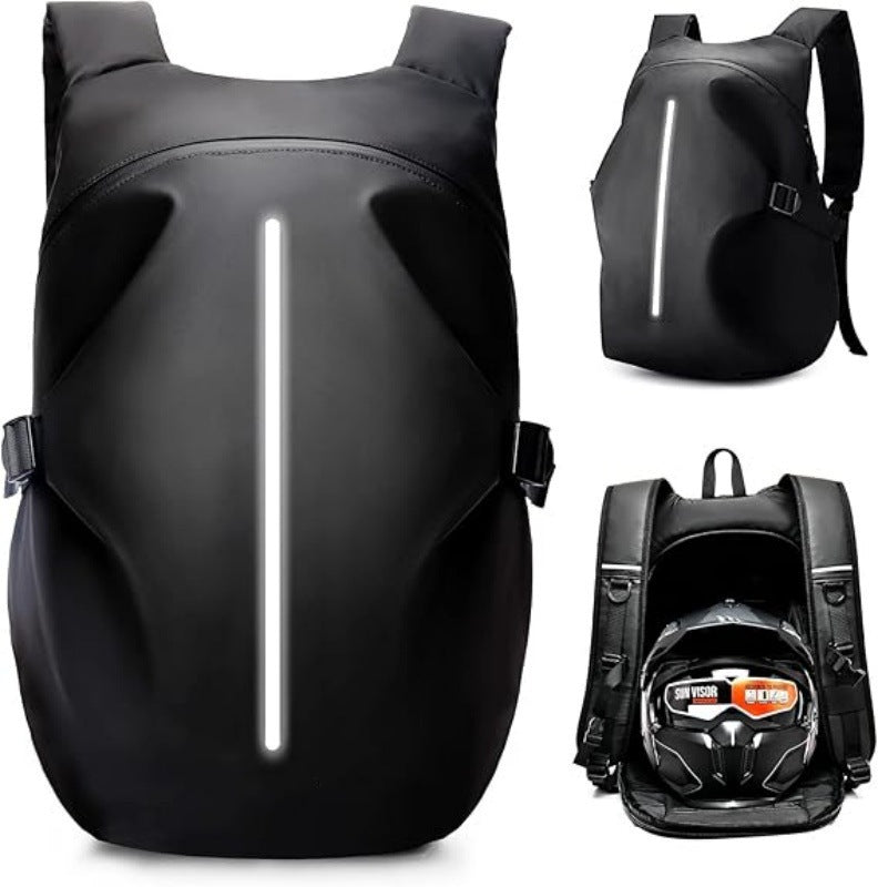 Sporty backpack with reflective design elements Bowlift