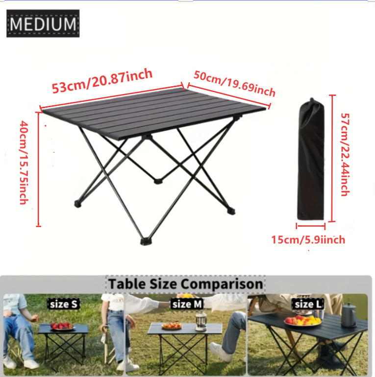 Ladies Lightweight Camping Folding Table Bowlift