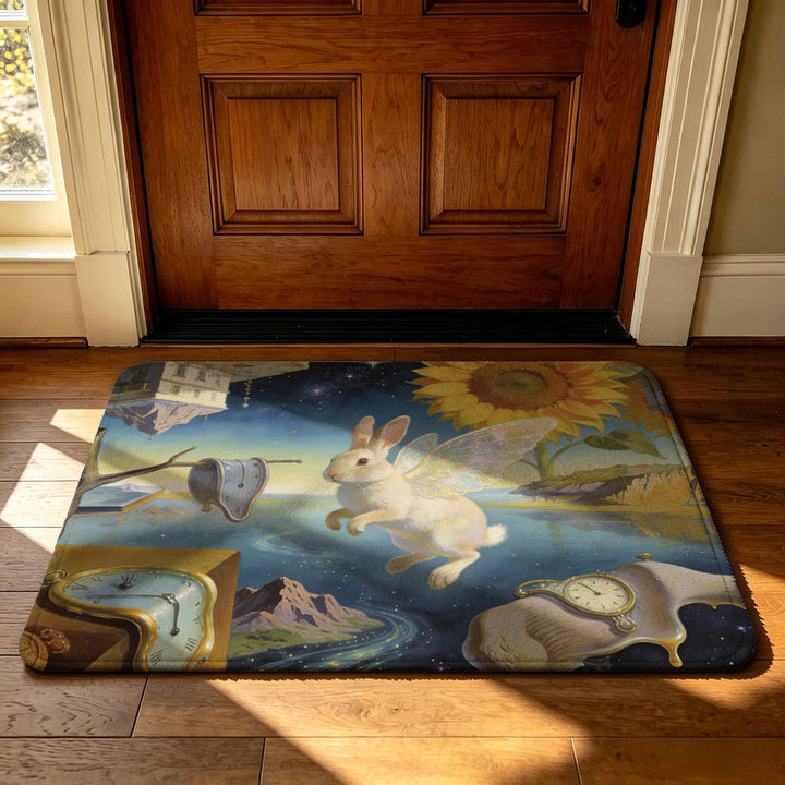 Playful Garden-Themed Area Mat