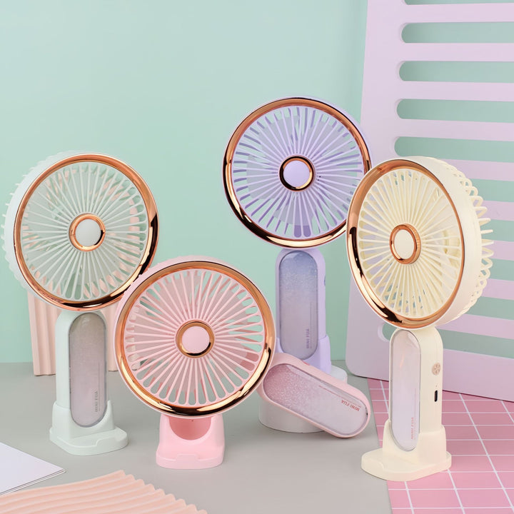 Women Portable Mini Fan Bowlift