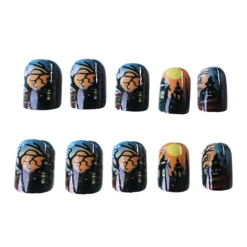 Halloween artificial nail set Bowlift