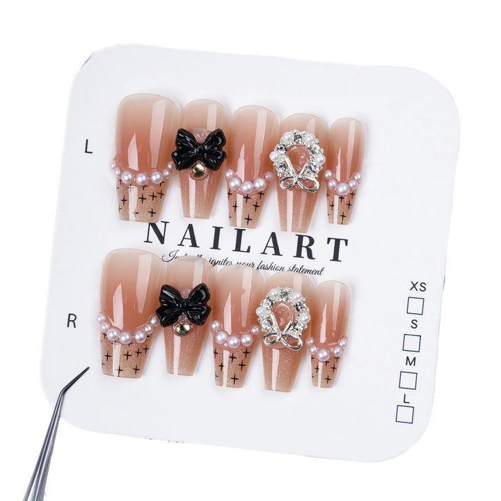 Artistic Press-On Nail Decoration Set Bowlift