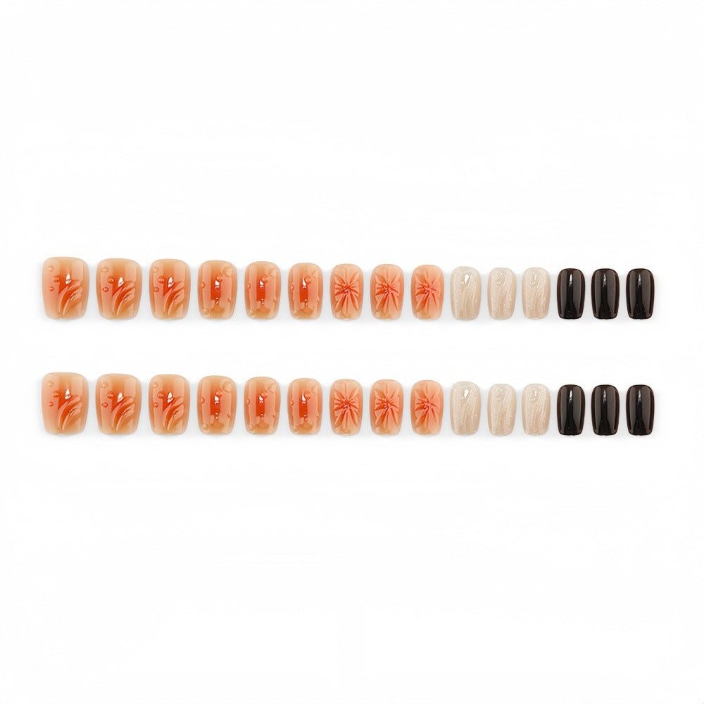 Elegant artificial nails in Boho style Bowlift
