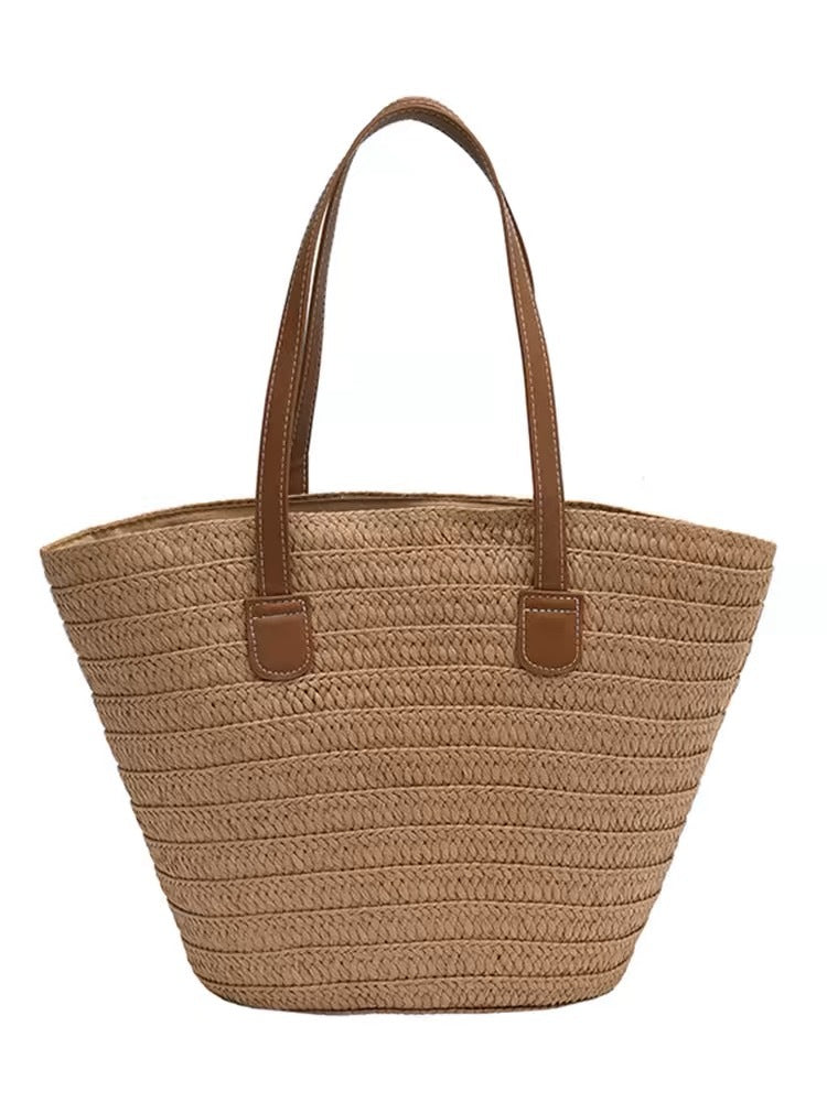 Beach bag with high-quality leather handles Bowlift