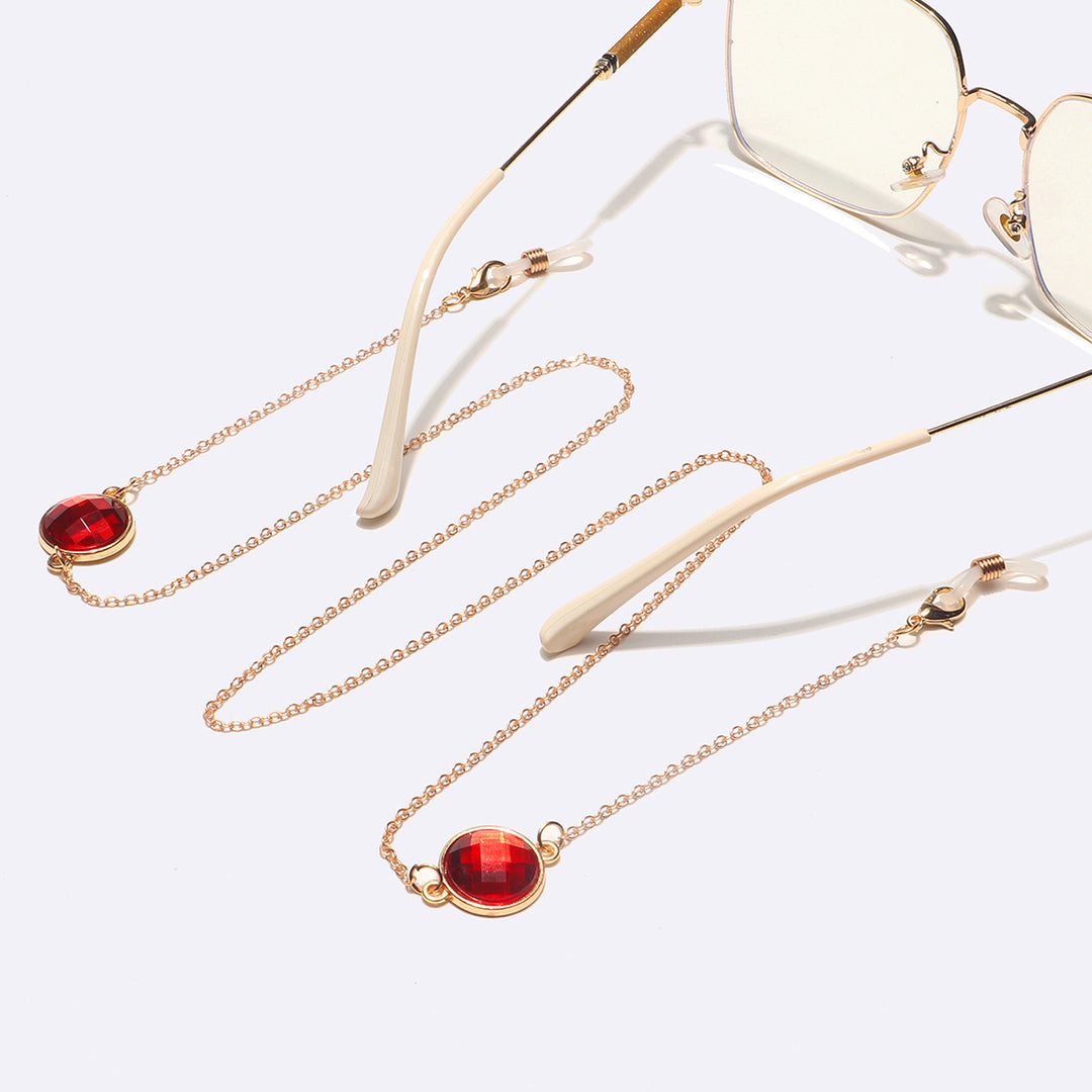 Elegant Gemstone Eyewear Chain Bowlift