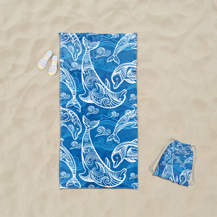 Beach towel with exclusive sea turtle motif Bowlift
