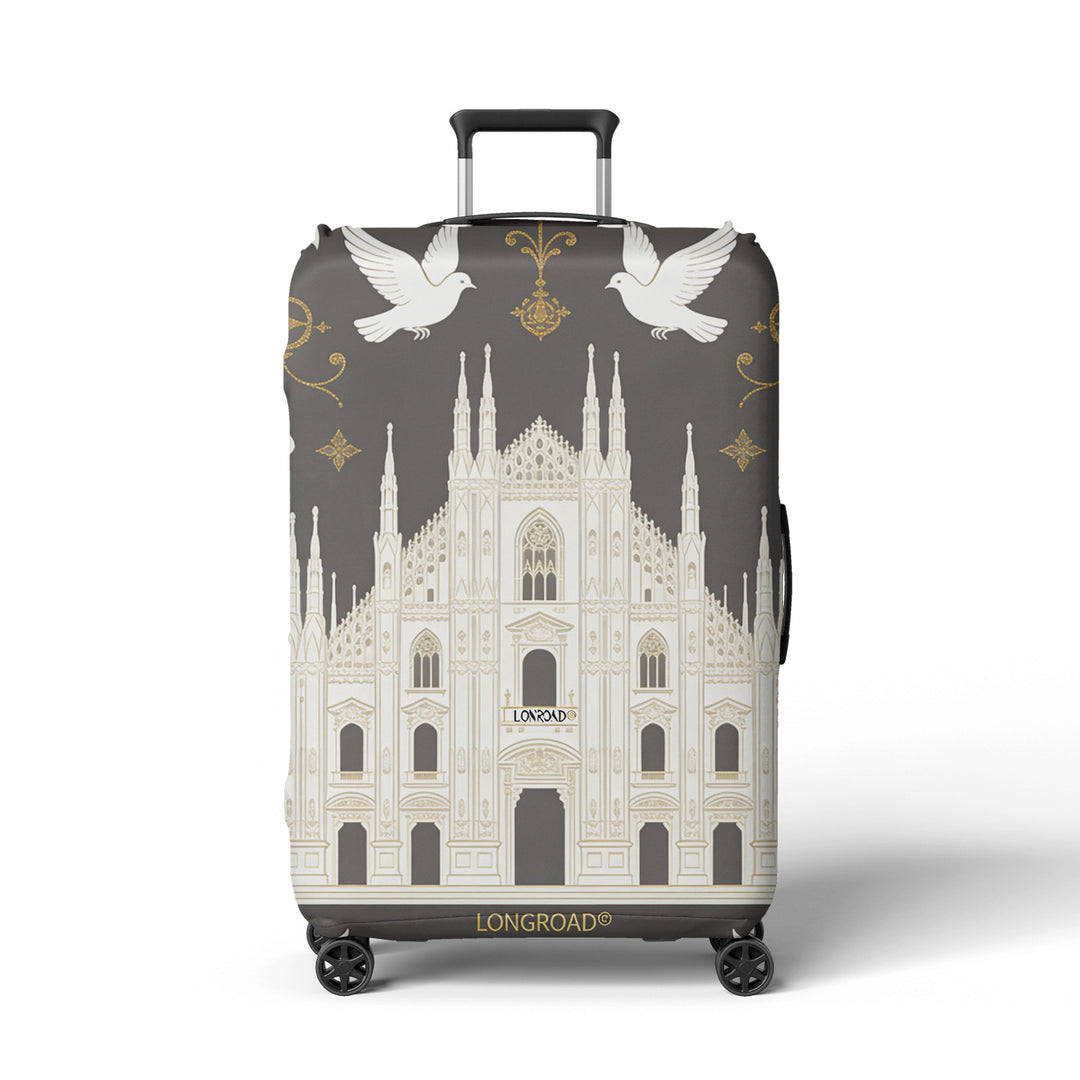 Women's suitcase cover in futuristic design Bowlift