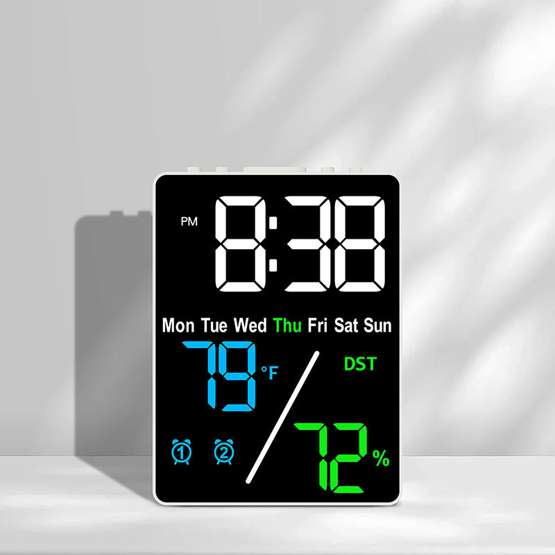 Digital Multifunction Alarm Clock with Hygrometer and Temperature Display Bowlift