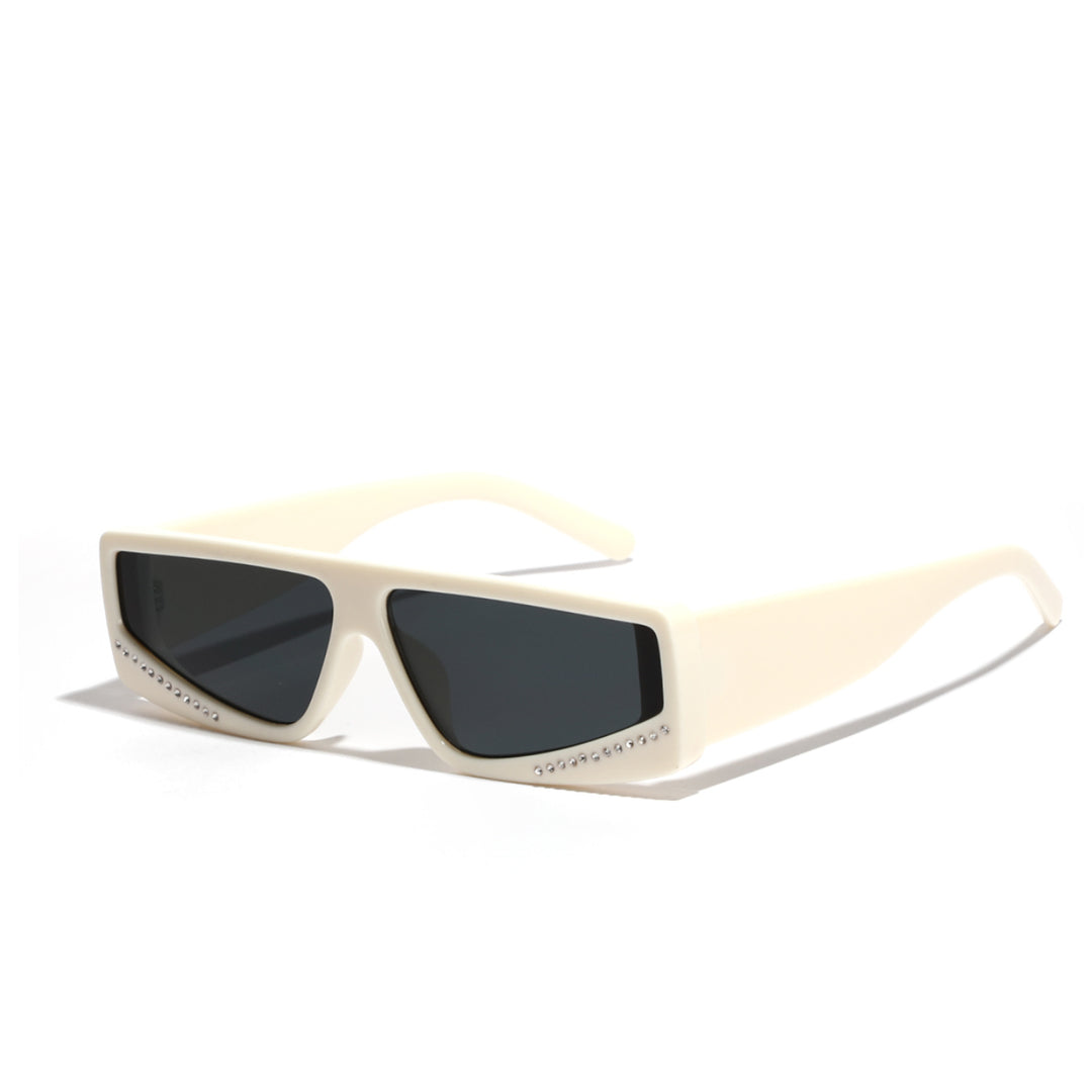 Women's oversized sunglasses with futuristic shape and stylish embellishments Bowlift