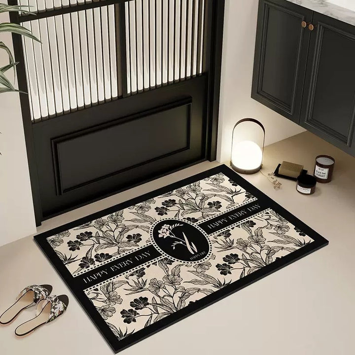 Elegant Country-Themed Bathroom Mat Bowlift