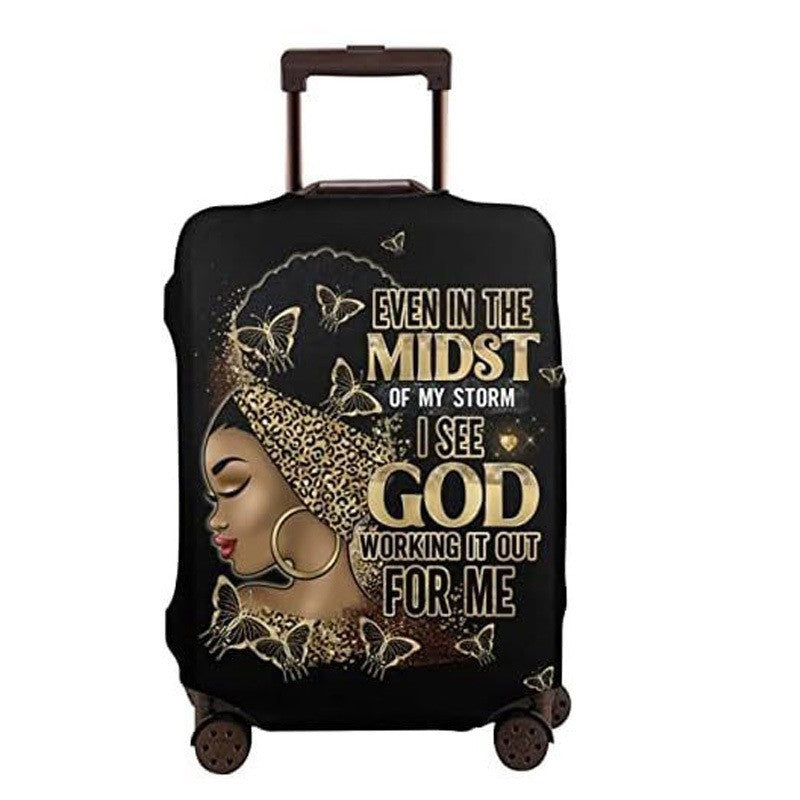 Women's hard-shell suitcase with unique skull and rose design Bowlift