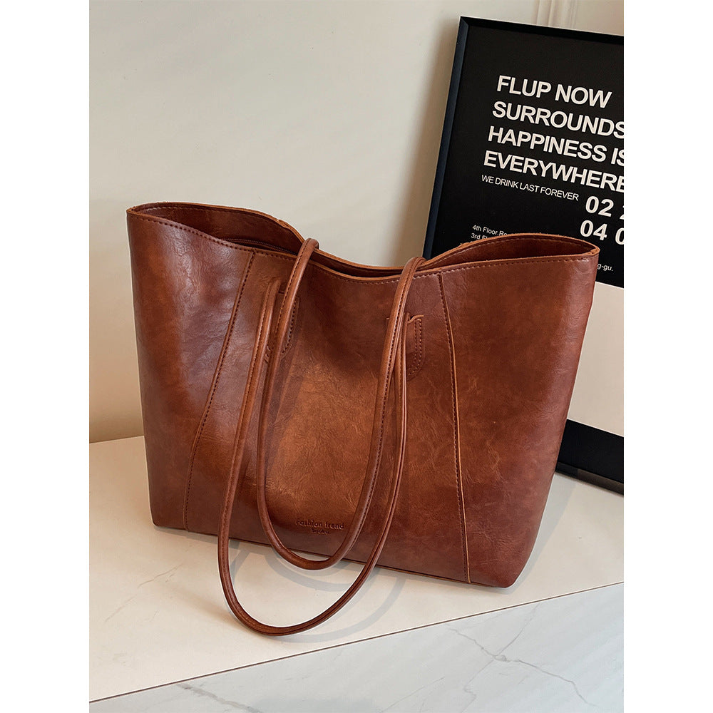 Premium Leather Tote Bag Bowlift