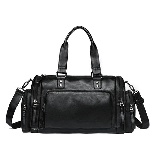Premium Leather Travel Duffle Bag Bowlift