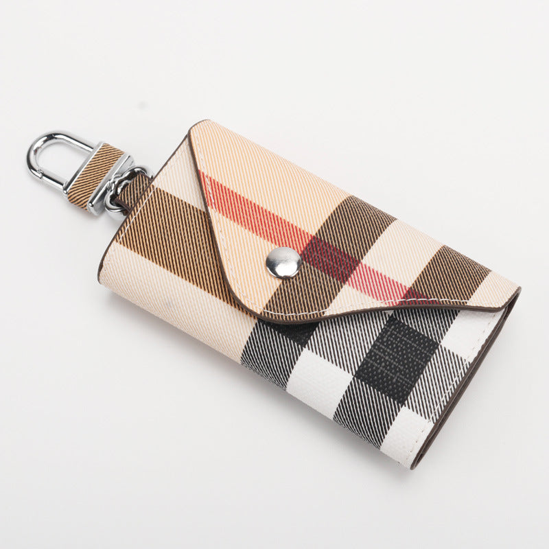 Checkered Pattern Keychain Wallet Bowlift