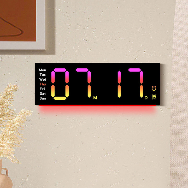 Digital wall clock with temperature sensor Bowlift