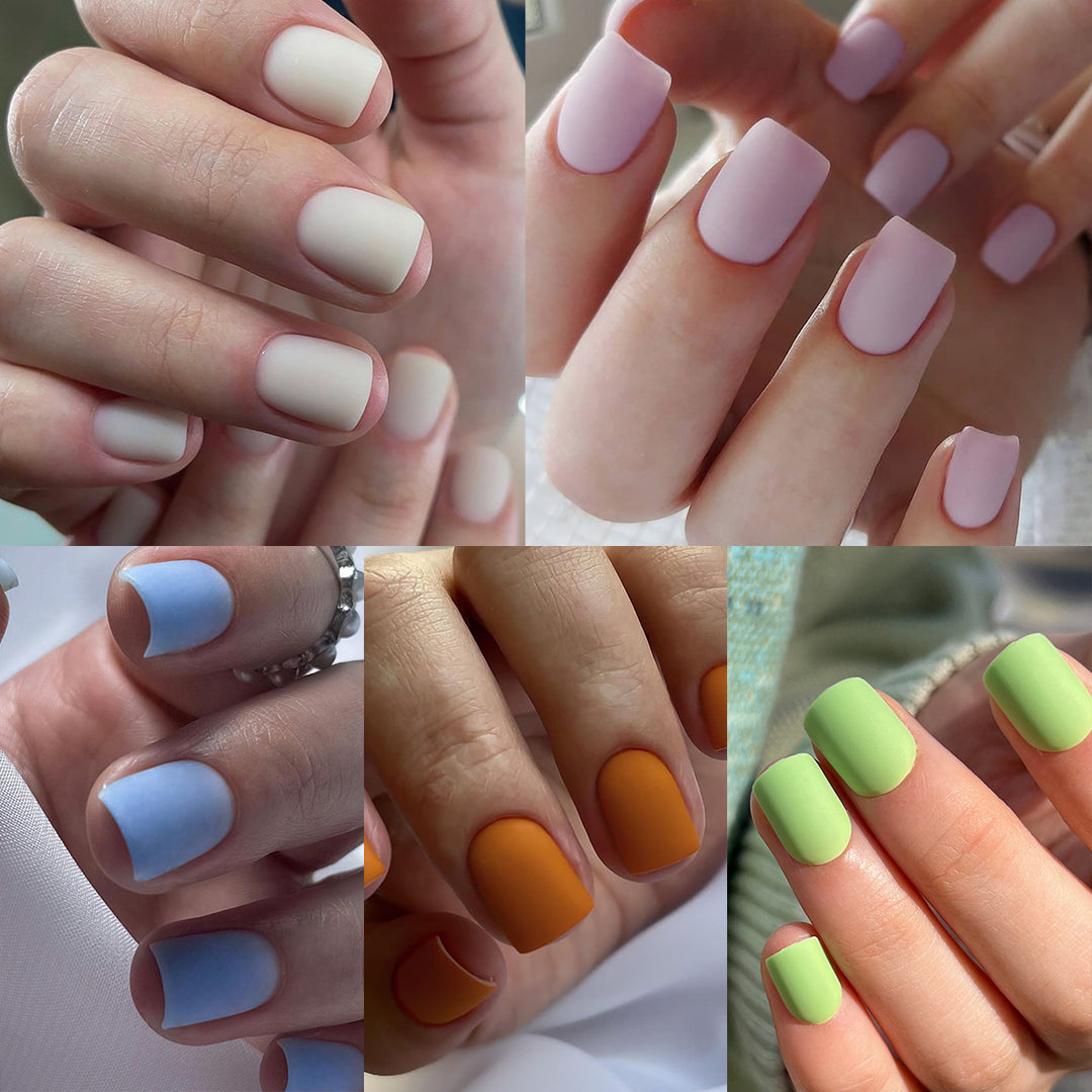 Matt lacquered nail art Bowlift