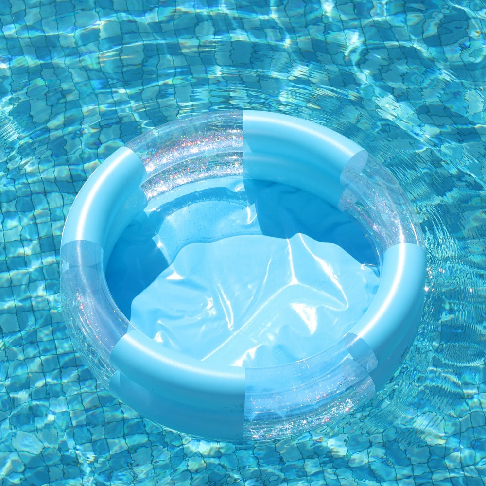 Mermaid-Themed Inflatable Pool Ring Bowlift