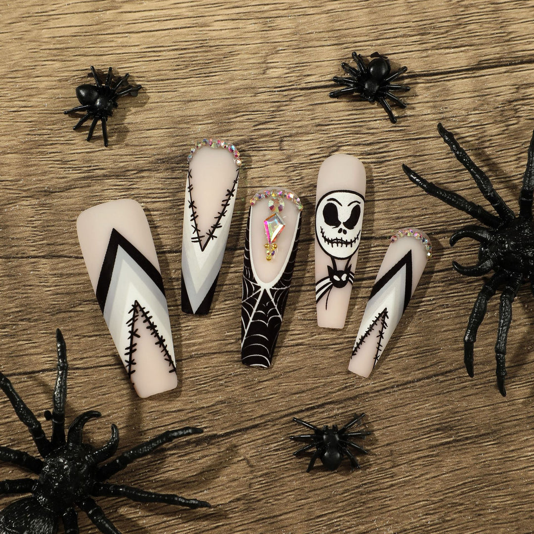 Artistic Nail Extensions in Halloween Design Bowlift
