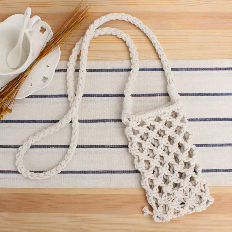 Macramé Shoulder Bag in Creative Net Design Bowlift