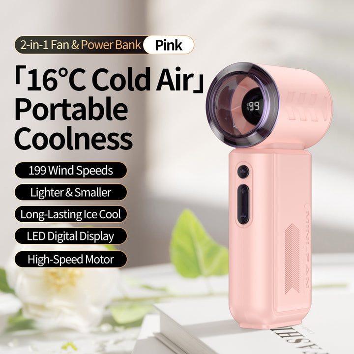Portable Cooling Fan for Women with Power Bank Bowlift
