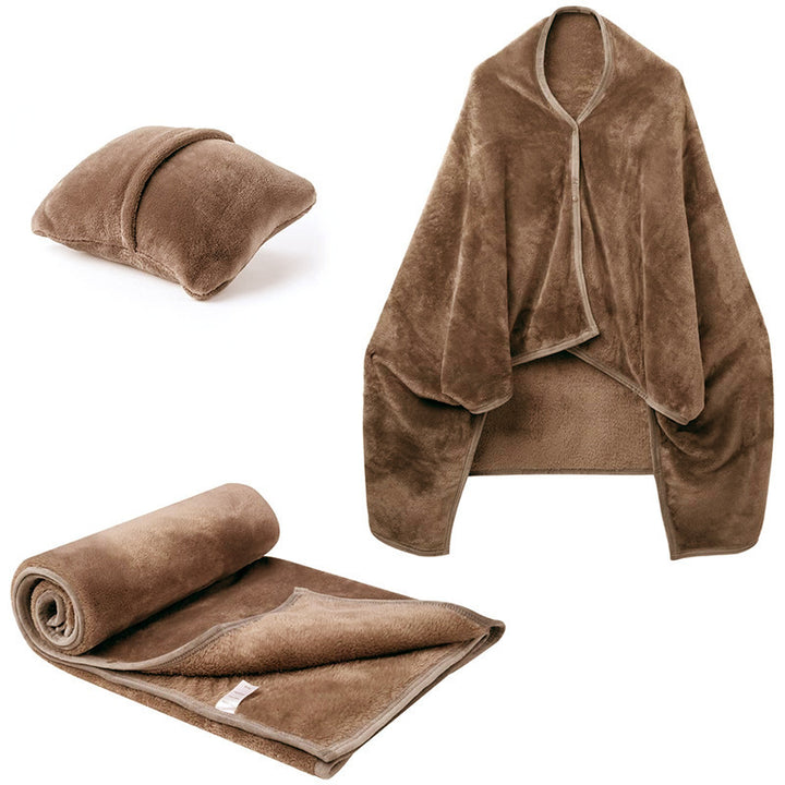 Women's Snuggle blanket with arm design and pillow Bowlift