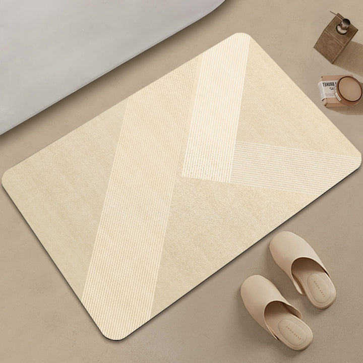Unisex Stylish Geometric Pattern Bath Mat Bowlift
