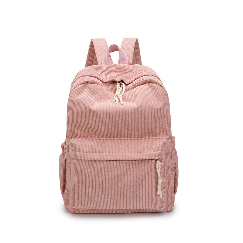 Cord Backpack with Practical Compartments Bowlift