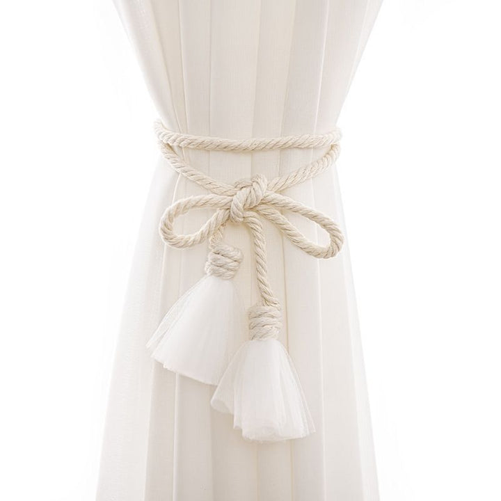 Decorative curtain tape with tassels Bowlift