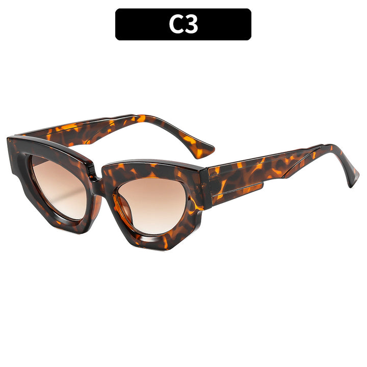 Statement Angular Cat-Eye Sunglasses
