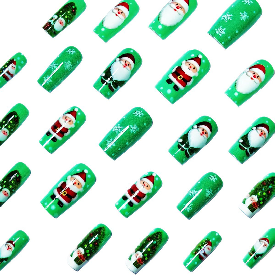 Artificial nails with Christmas motif Bowlift