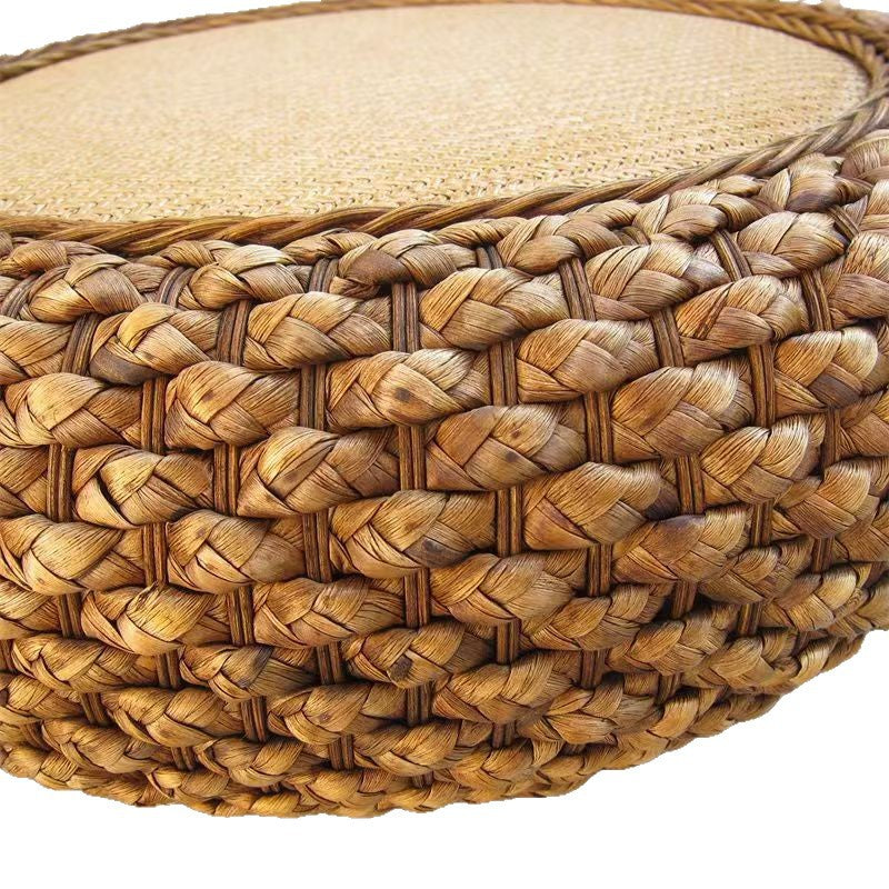 Handcrafted Braided Seat Pouf Bowlift