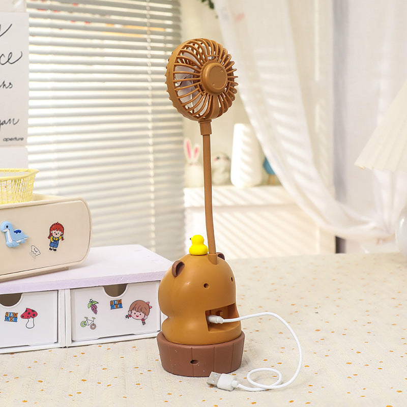 Women's Portable Mini Fan in Cute Bear Design Bowlift