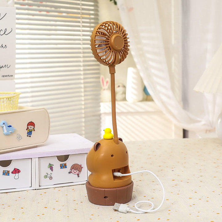 Women's Portable Mini Fan in Cute Bear Design Bowlift