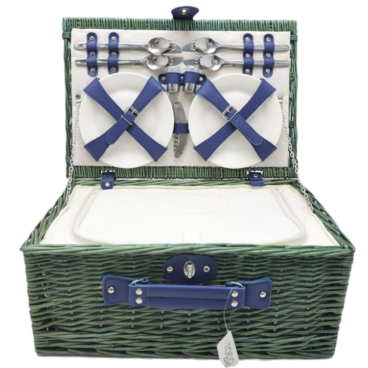 Ladies picnic basket with extensive equipment options and stylish interior lining Bowlift